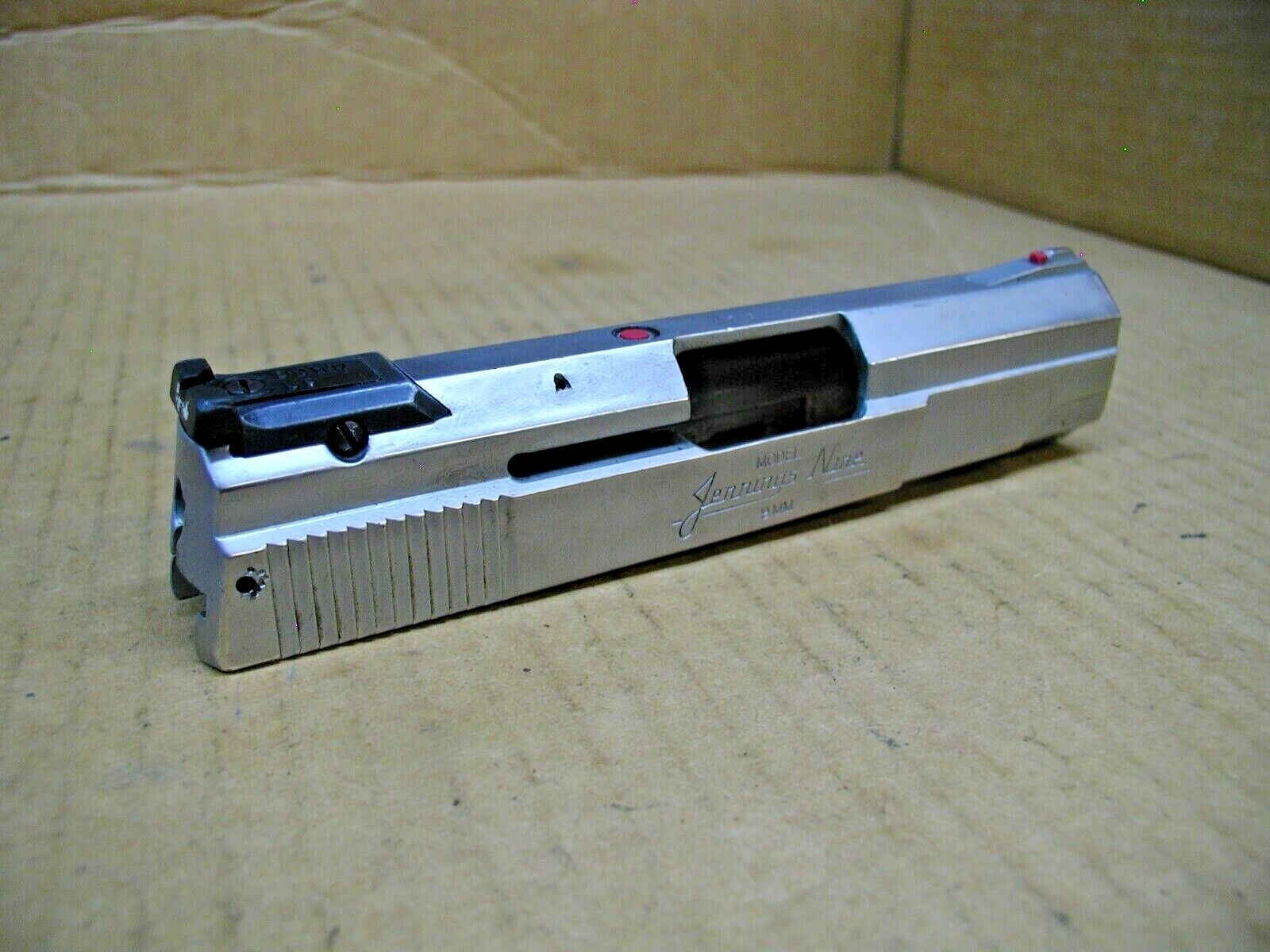 Bryco Nine - Slide, Stripped, Stainless w/ Rear Sight