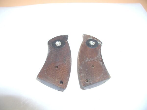 INA/FIE Tiger, 32 S&W Long - Grips, 3", Brown Smooth Wood w/ Escutcheons - Image 4