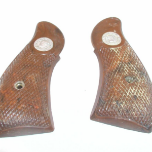 Forjas Taurus .38 Cal Grips, Square Butt, 1 Frame Pin Hole, Textured Plastic