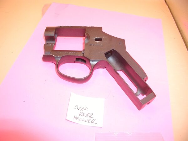 Bear River 357 Air Gun Revolver - Frame and Side Plate, Black - Image 3