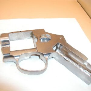 bear river 357 air gun revolver chassis w/ thumb piece, chrome