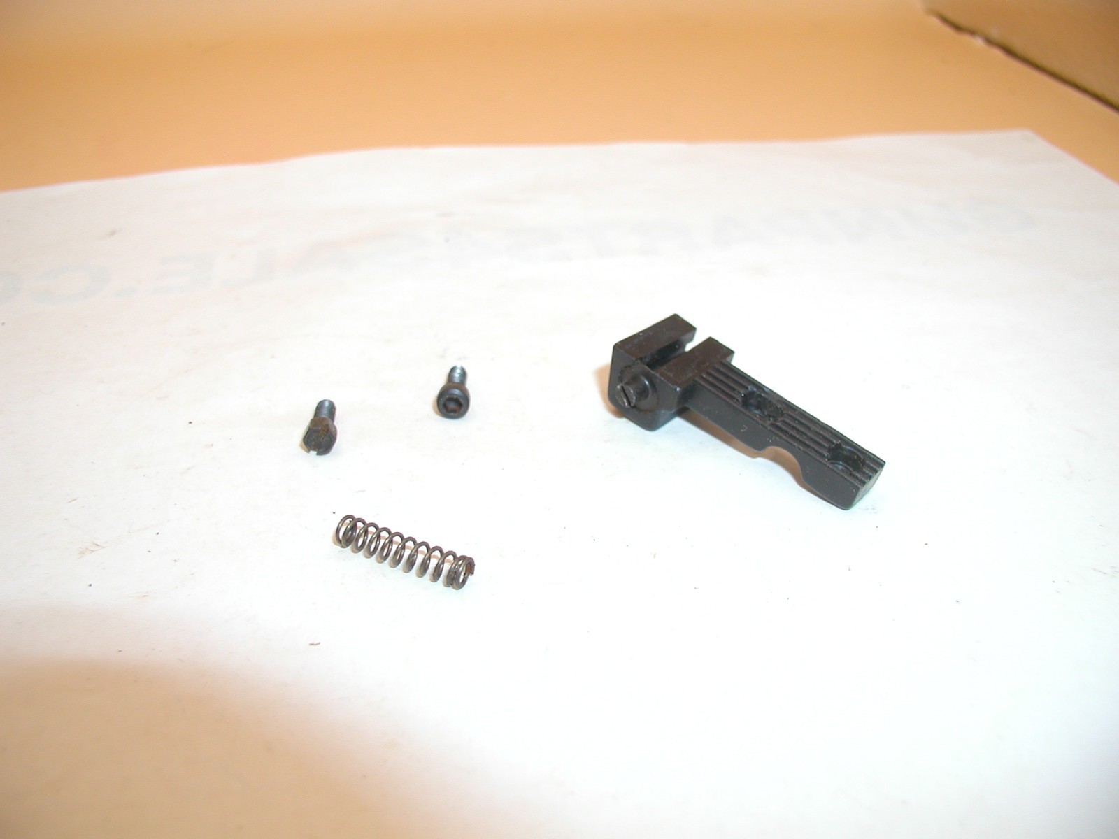 hi point pistol model c c9 rear sight base, screws and spring hi point pistol model c c9 rear sight base, screws and spring