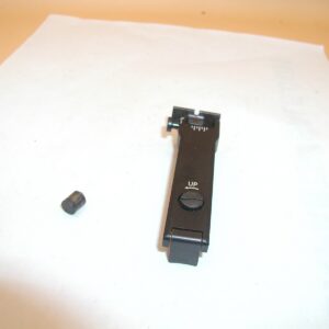 unknown make air rifle rear sight, metal